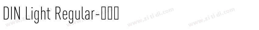 DIN Light Regular字体转换